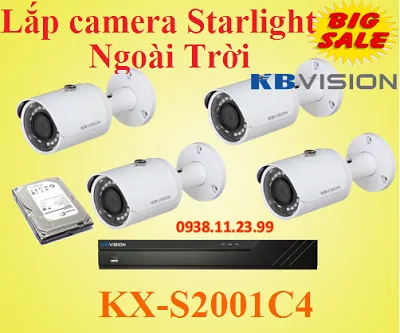 Lắp camera Starlight Ngoài Trời ,Lắp camera Starlight , KX-S2001C4 , KX-S2001 ,S2001C4   