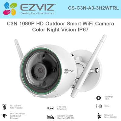 Camera wifi  quay xoay thông minh EZVIZ CS-C3N-A0-3H2WFRL,EZVIZ CS-C3N-A0-3H2WFRL,C3N-A0-3H2WFRL,C3N