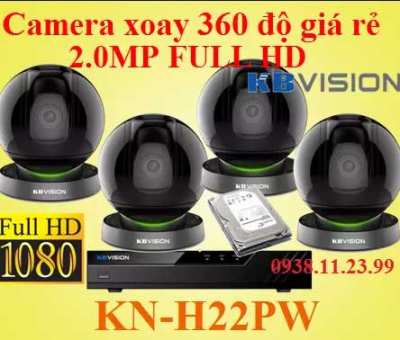 Lắp camera xoay 360 độ giá rẻ , camera xoay 360 độ , camera KN-H22PW , KN-H22PW , H22PW