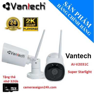 VANTECH-AI-V2031C,AI-V2031C,V2031C,camera ip wwifi VANTECH-AI-V2031C,camera wifi ngoài trời vantech V2031C