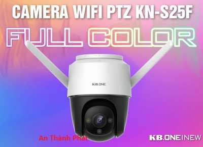 Camera wifi KBONE KN-S25F chất lượng tốt kết nối wifi công nghệ mới lắp đặt camera wifi KBONE KN-S25F là lựa chọn giám sát bảo vệ gia đình số 1, KBONE KN-S25F với âm thanh 2 hiều quay xoay và công nghệ FUll color báo động chống trộm thông minh dễ dàng sử dụng