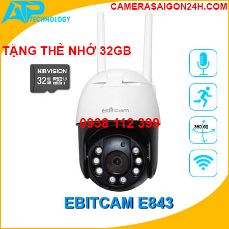 Camera Wifi EBITCAM ED843,Camera IP WIFI Speed Dome EBITCAM ED843,EBITCAM ED843,camera wifi ngoài trời,camera wifi quay xoay ngoài trời,camera speedome mini ngoài trời