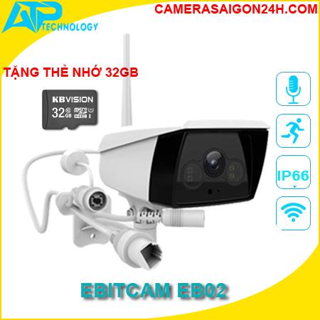 camera wifi ebitcam ngoài trời,lắp camera wifi ngoài trời,Ebitcam EB02,Ebitcam EB02 2MP,EB02-2MP,EB02
