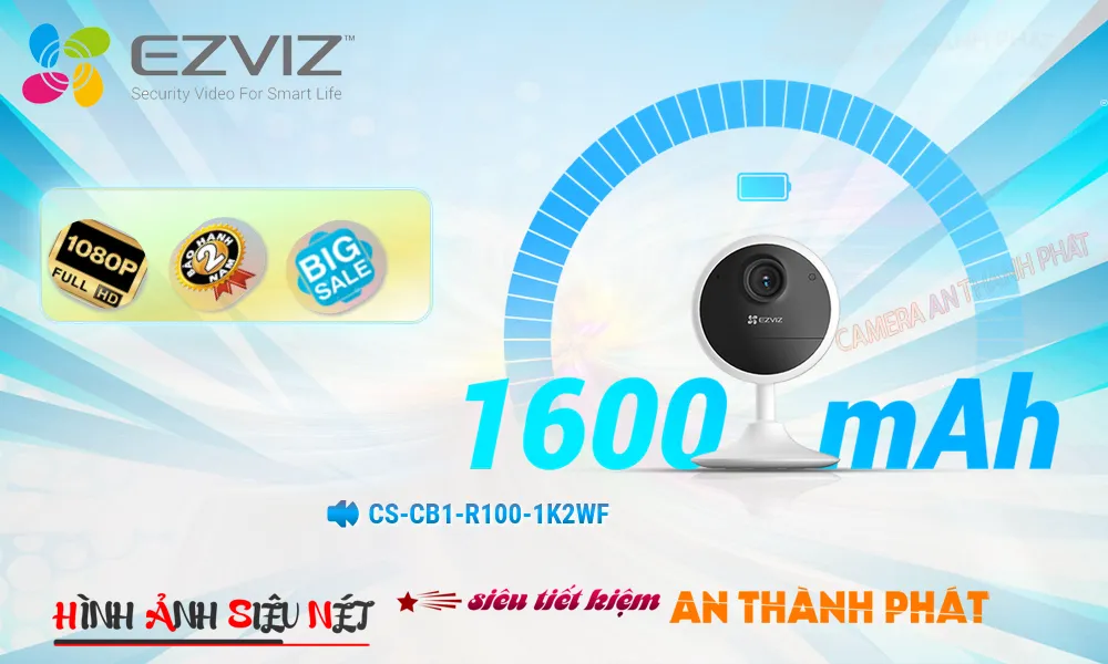 Camera Wifi CS-CB1-R100-1K2WF Pin Tích Hợp
