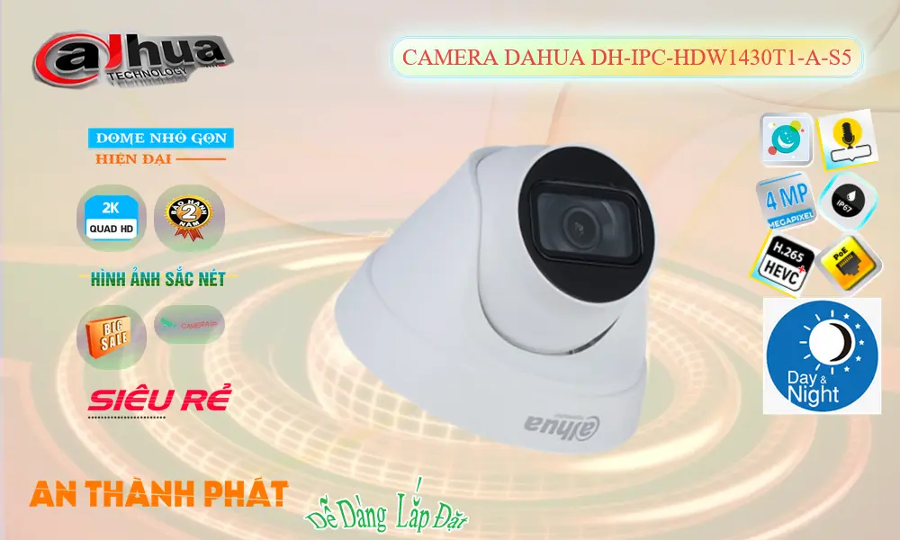 Camera Dahua DH-IPC-HDW1430T1-A-S5