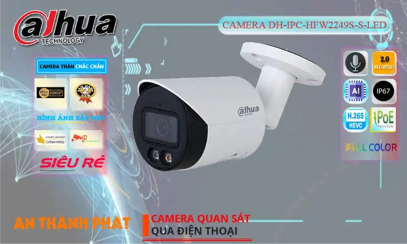 Camera Dahua DH-IPC-HFW2249S-S-LED
