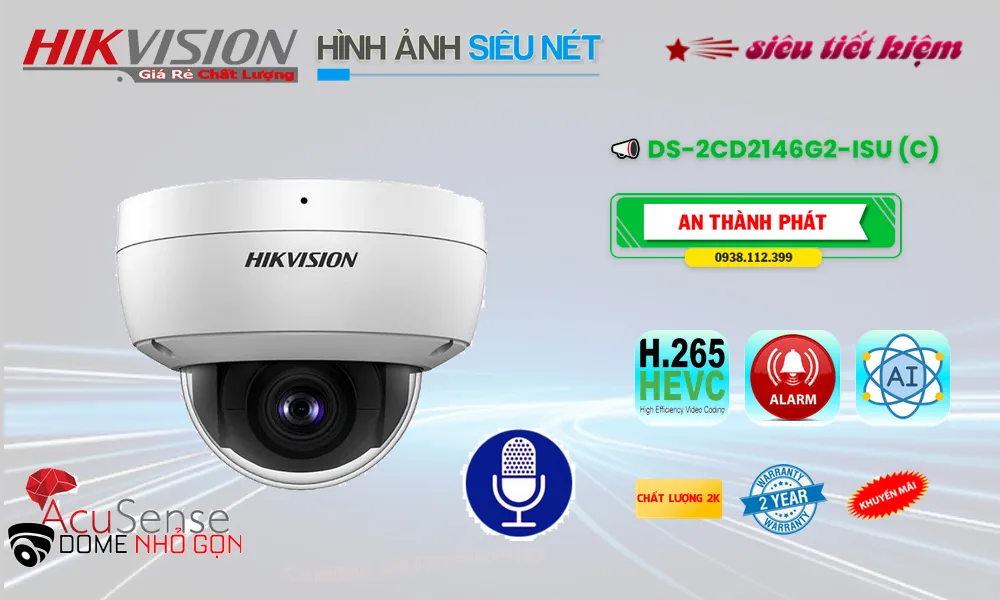 Camera Hikvision DS-2CD2146G2-ISU (C)