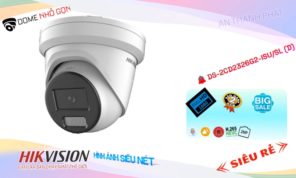 Camera Hikvision DS-2CD2326G2-ISU/SL (D)