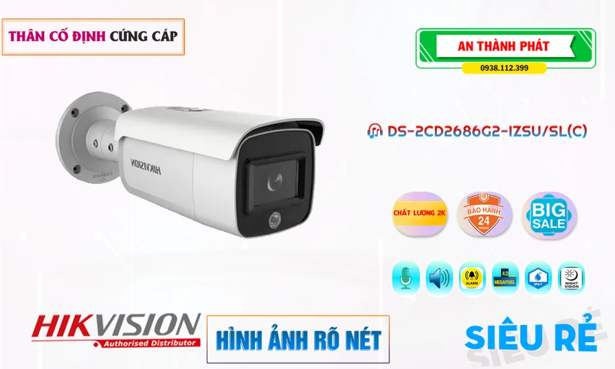 Camera Hikvision DS-2CD2686G2-IZSU/SL (C)