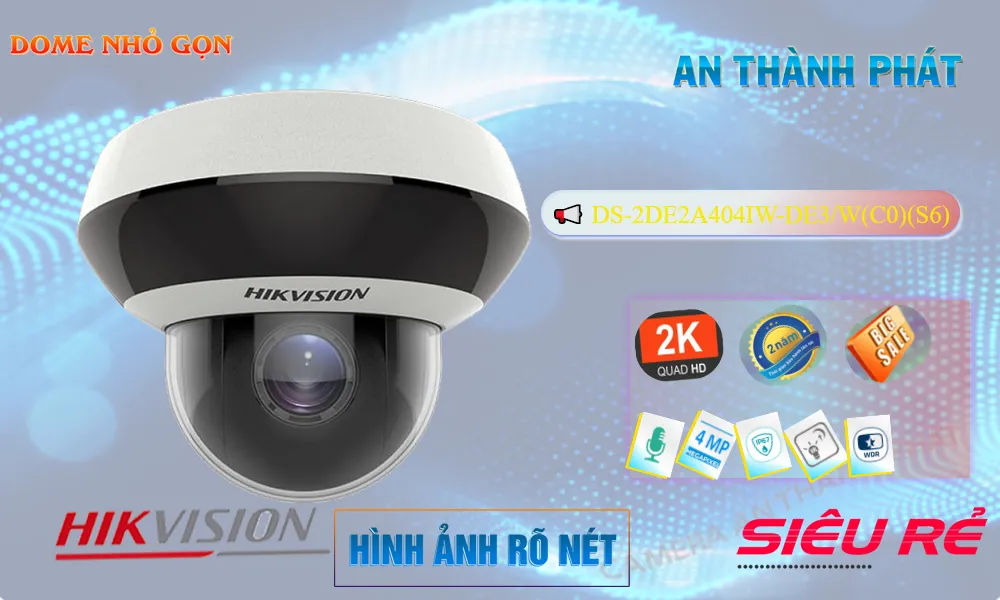 DS-2DE2A404IW-DE3/W(C0)(S6) Camera  Hikvision Mẫu Đẹp