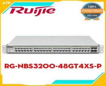 SWITCH Ruijie RG-NBS3200-48GT4XS-P chất lượng tốt,Switch Ruijie Reyee RG-NBS3200-48GT4XS-P,Switch POE 48 cổng RUIJIE REYEE RG-NBS3200-48GT4XS-P,Switch Ruijie Reyee RG-NBS3200-48GT4XS-P