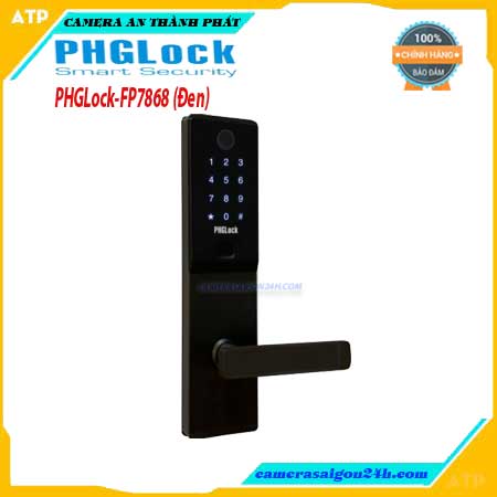 PHGLock-FP7868(Đen), Khóa cửa PHGLock-FP7868(Đen), khóa cửa FP7868(Đen), khóa vân tay FP7868(Đen), FP7868(Đen), khóa cửa thông minh PHGLock-FP7868(Đen)