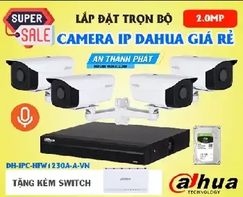Bộ Camera IP Giá Rẻ Có Mic Dahua
