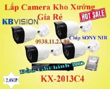 Lắp Camera Kho Xưởng Gía Rẻ KX-2013C4